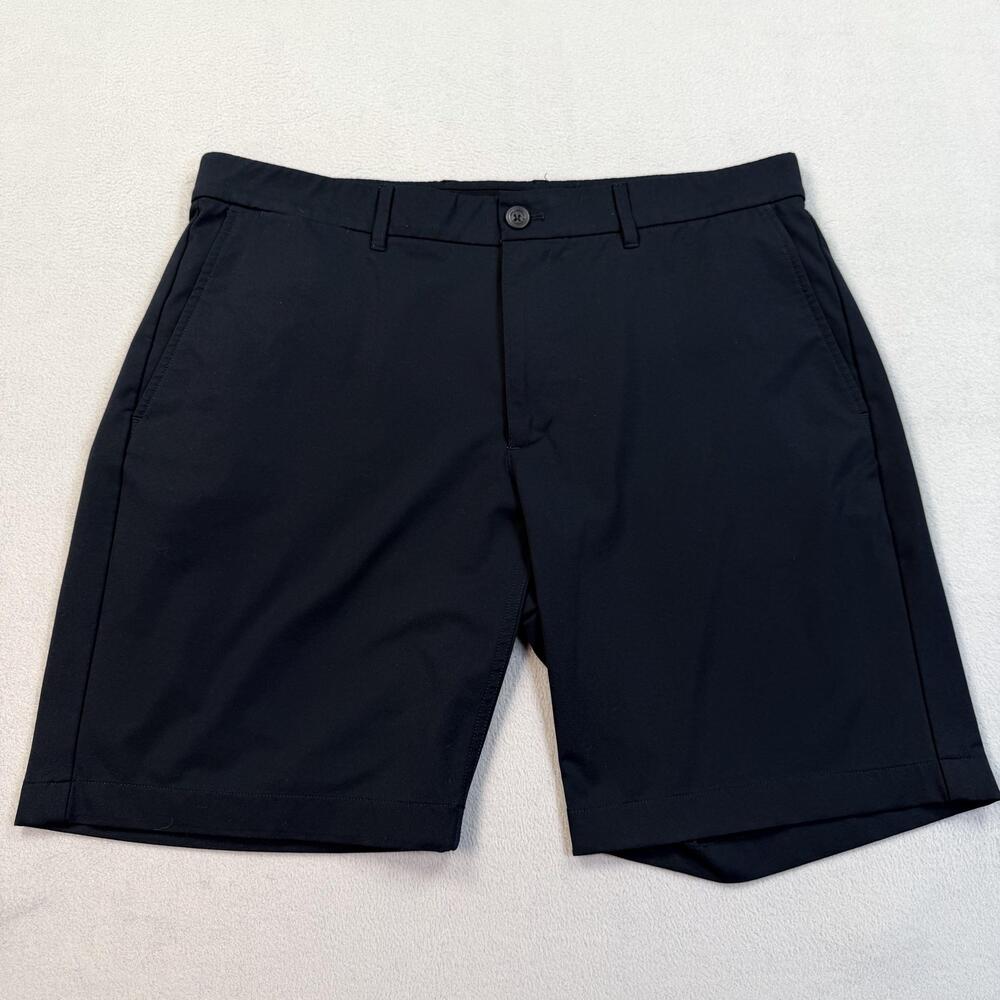 Holderness & Bourne Shorts Mens 36 Black 9 Inseam Harwood Golf Performance
